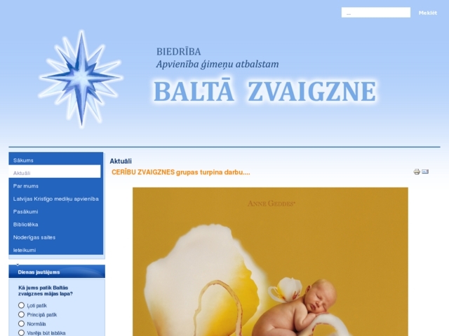 Baltā zvaigzne apvienība ģimeņu atbalstam biedrība, 
