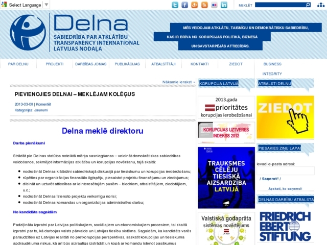 Delna sabiedrība par atklātību, 