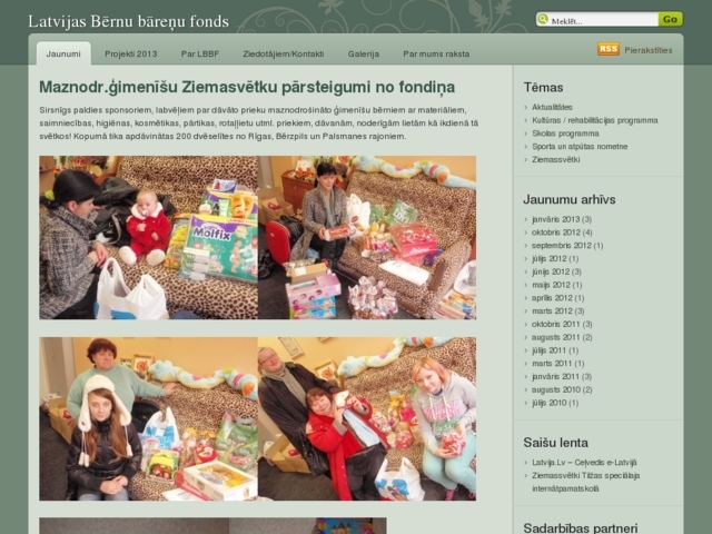 Latvijas bērnu bāreņu fonds, 
