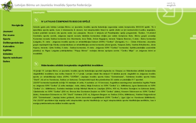 Latvijas bērnu un jauniešu invalīdu sporta federācija, 