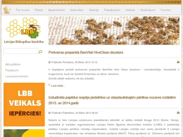 Latvijas biškopības biedrība, 